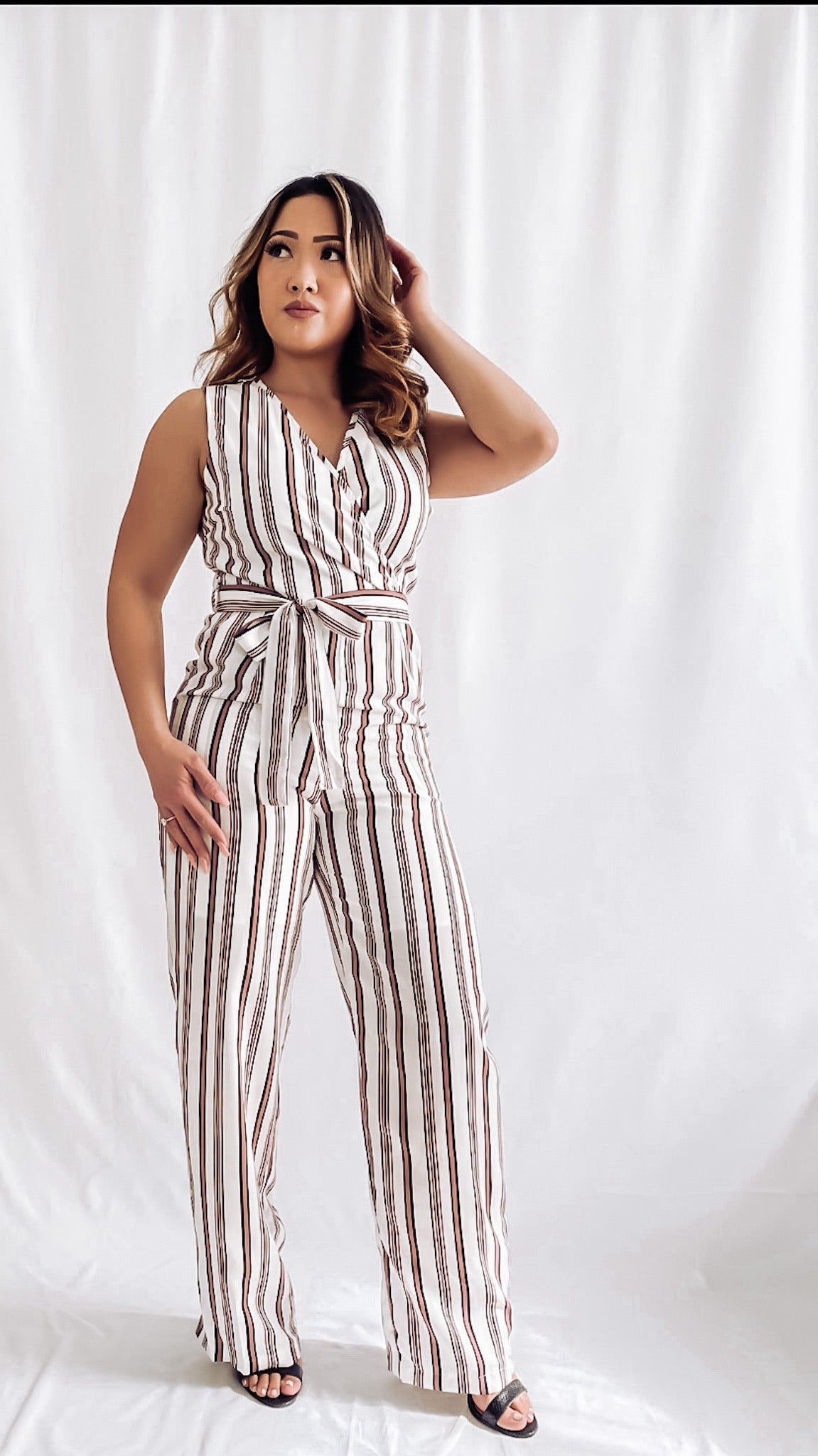 Lady in Stripes Jumpsuit